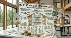 Summary chart helping Canadian homeowners decide if a DC motor vs AC motor ceiling fan is worth it based on usage patterns.