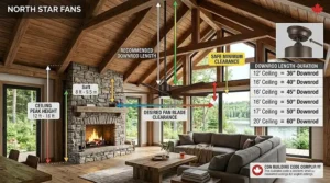 cathedral-ceiling-fan-long-downrod-length-chart