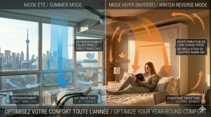 Decibel level infographic showcasing the quiet operation of a compact ceiling fan for bedroom sleep comfort.